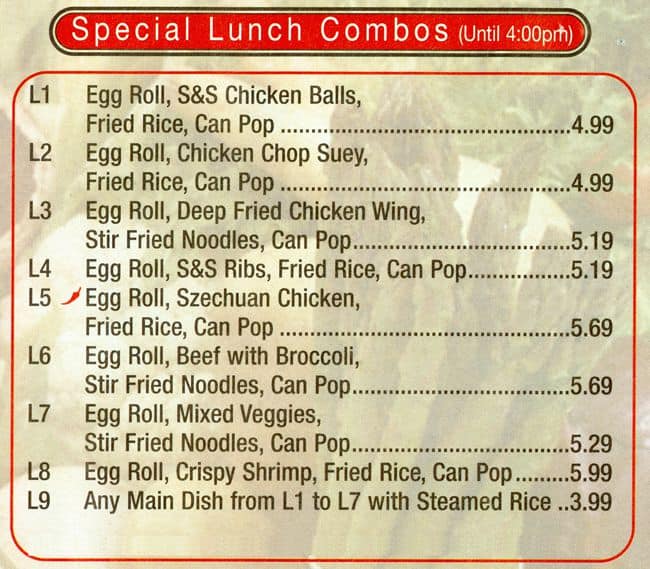 Menu of Southern China Restaurant photo8