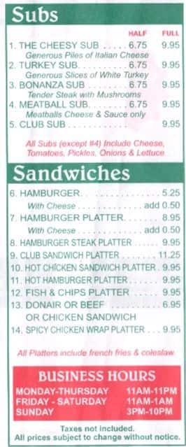 Menu of Beneci Pizzeria photo5