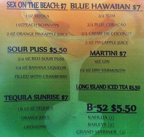 Menu of Westwood Bar and Grill photo2