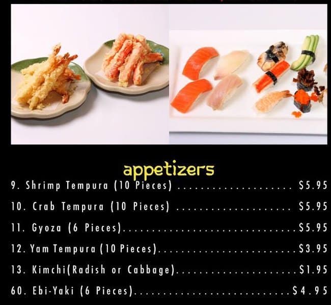 Menu of Magic Sushi 2 photo5