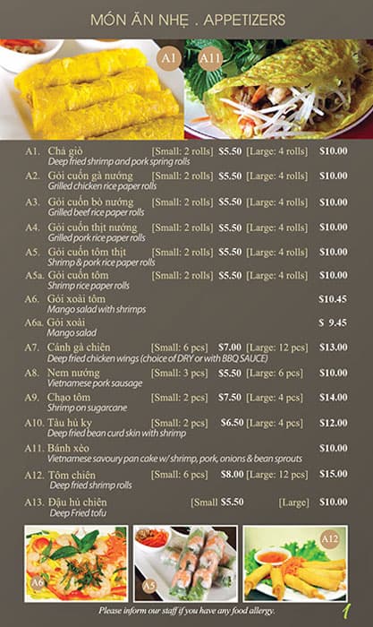 Menu of Pho Metro photo2