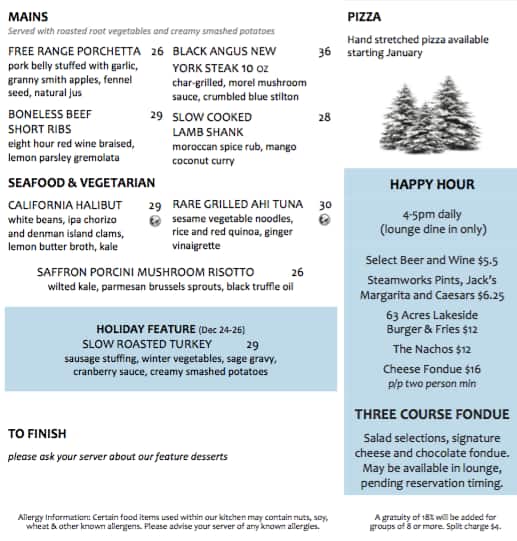 Menu of Table Nineteen Lakeside Eatery at Nicklaus North photo5