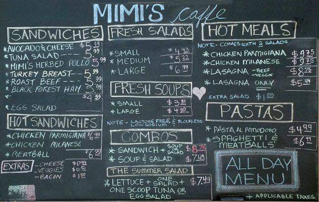 Menu of Mimi’s Caffe photo3