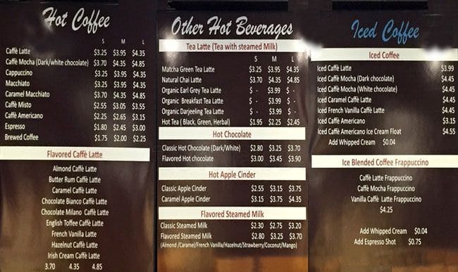 Menu of Agape Coffee photo2