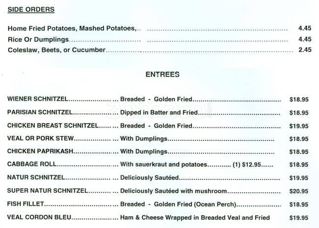 Menu of Country Style Hungarian Restaurant photo3