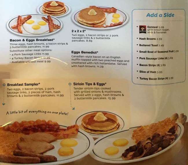 Menu of IHOP photo14