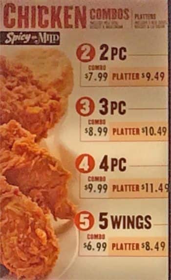 Menu of Popeyes photo2