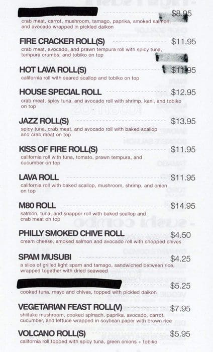 Menu of Migoto Sushi photo3