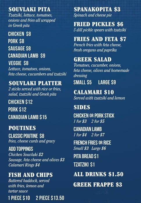 Menu of The Original Souvlaki photo2