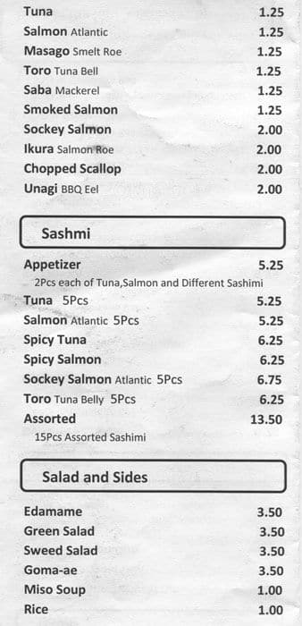 Menu of Momo Sushi photo4