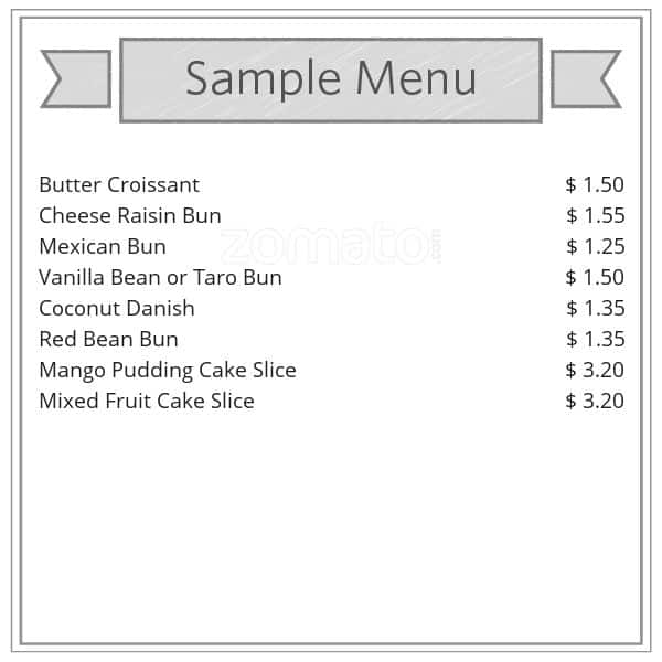 Menu of Saint Germain Bakery photo2