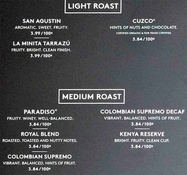 Menu of Second Cup photo5