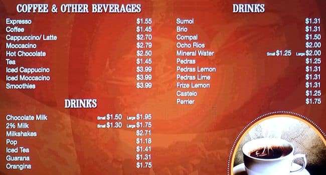 Menu of Seara photo2