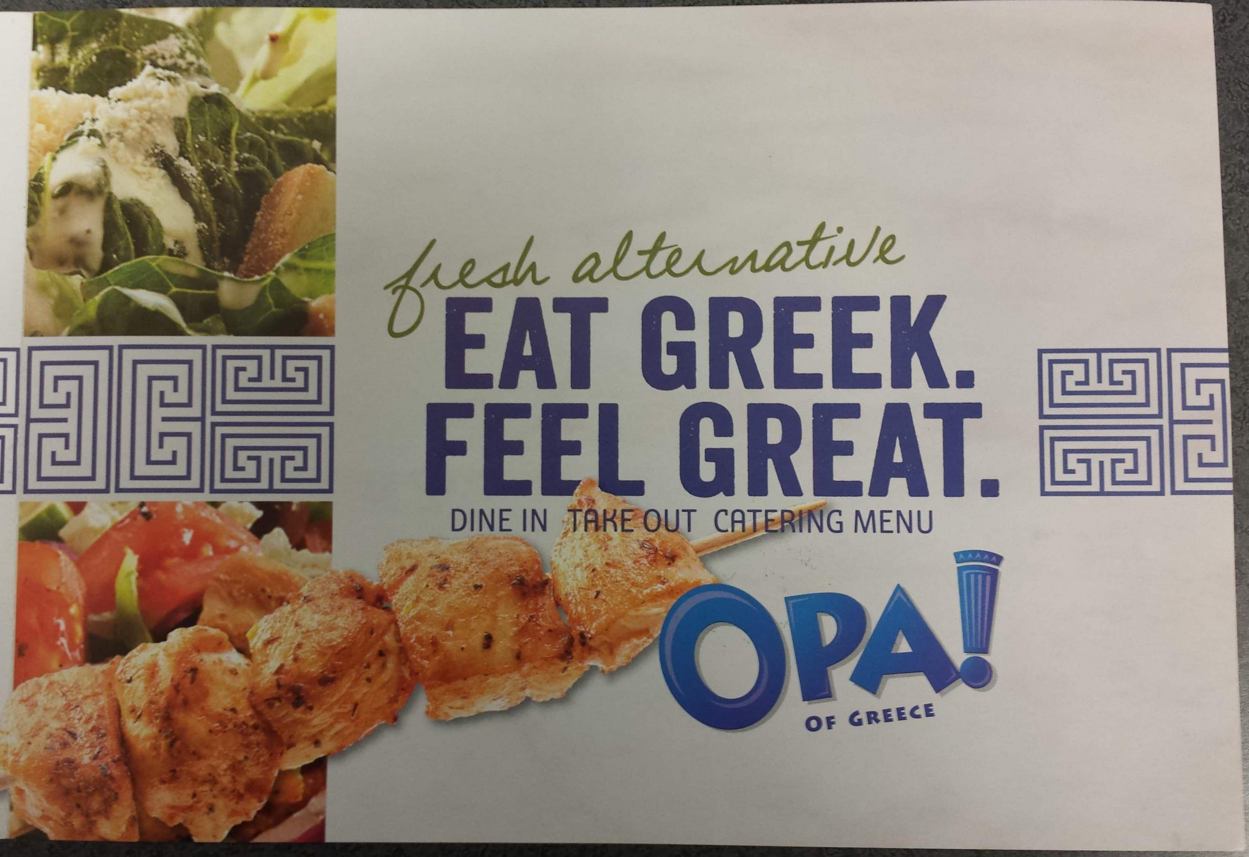 Menu of Opa of Greece photo5