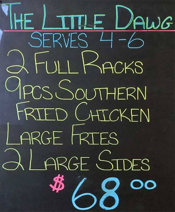 Menu of Horn Dawgs Smokin’ BBQ & Catering photo5