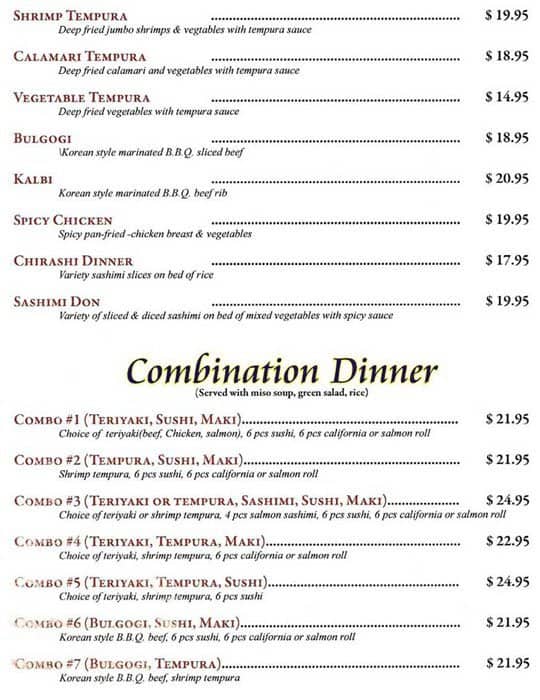 Menu of Hinote Sushi photo5