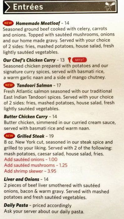 Menu of The Moose and Barrel photo15