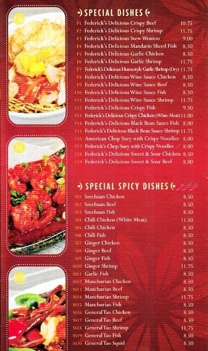 Menu of Federick Restaurant photo5