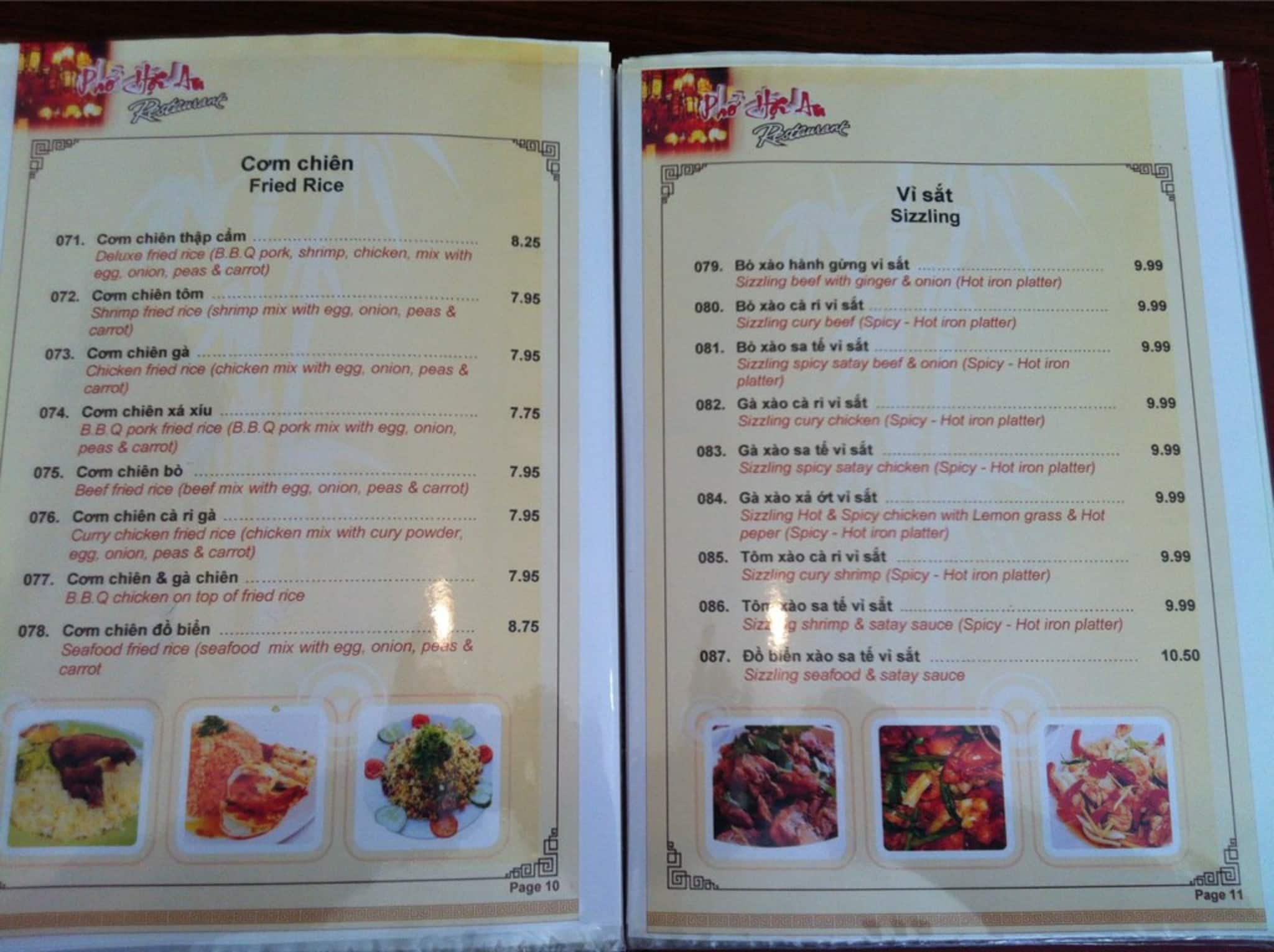 Menu of Pho Hoi An photo9