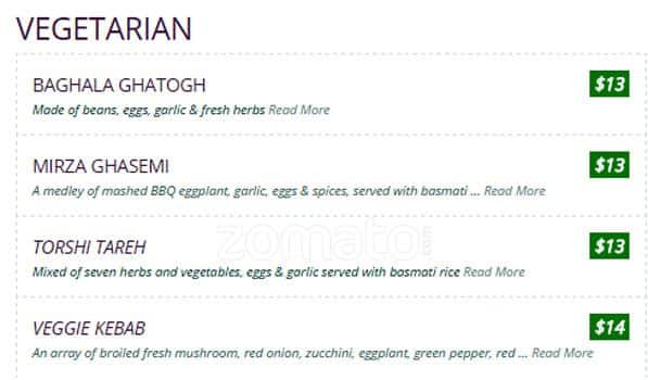 Menu of North Restaurant photo10