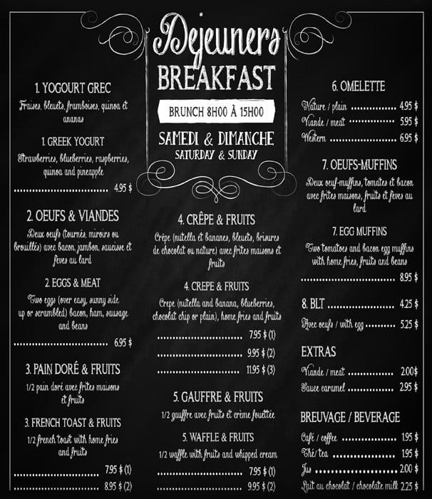 Menu of Mademoiselle Urban RestoBar photo2