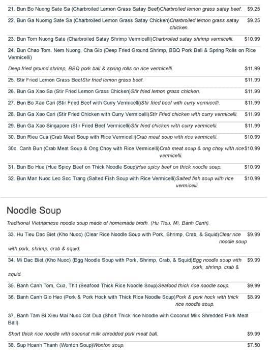 Menu of Phu Quy Vietnamese Family Restaurant photo3