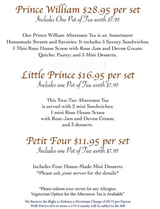 Menu of Rose House photo7