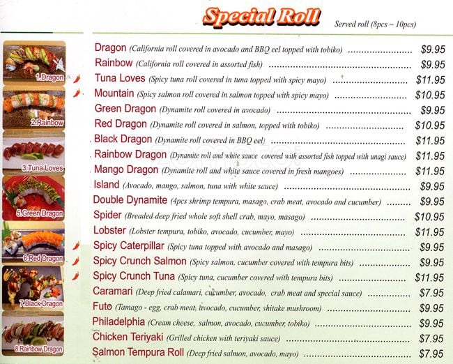 Menu of Sushi Park photo7