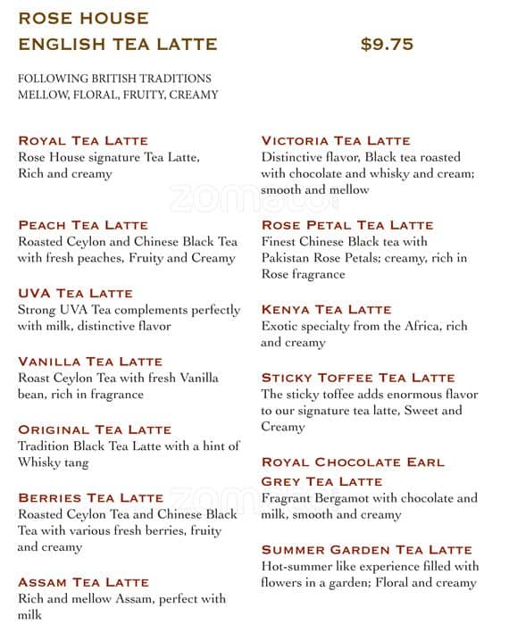Menu of Rose House photo12