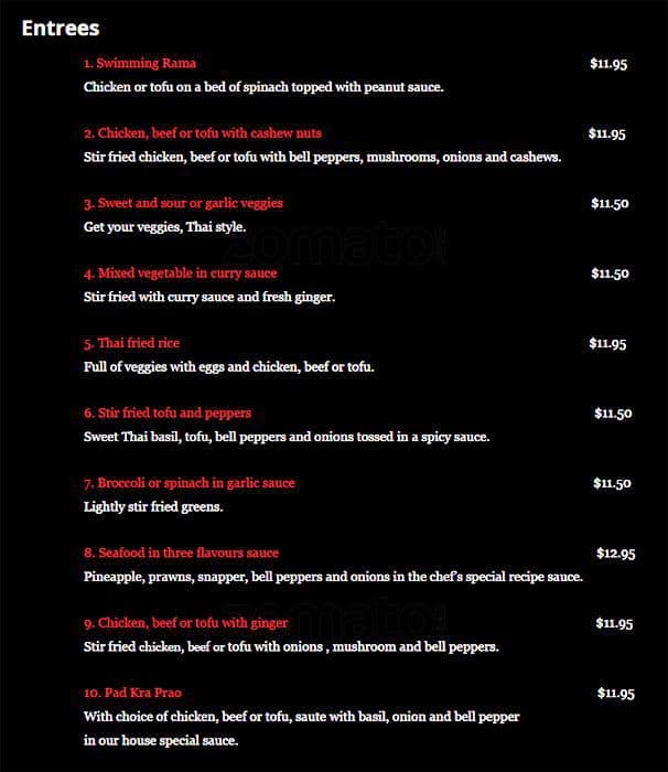 Menu of Take Thai Home photo7