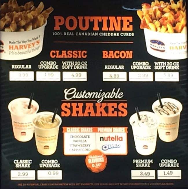 Menu of Harvey’s photo7