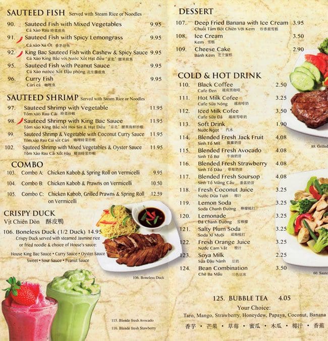 Menu of Pho Don photo4