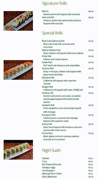 Menu of Riz Sushi Cafe photo9