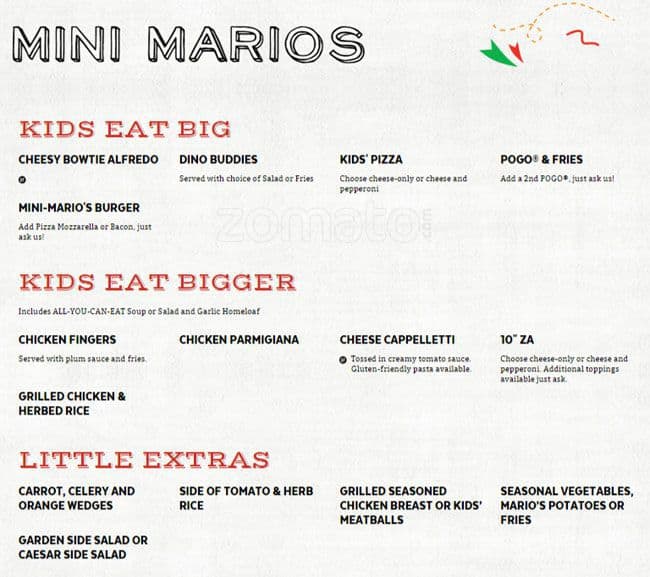 Menu of East Side Mario’s photo11