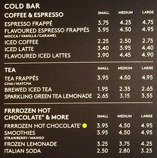 Menu of Second Cup photo6