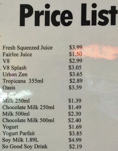 Menu of Café Reznikoff photo2