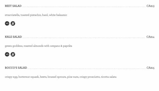 Menu of Pizzeria Libretto photo3