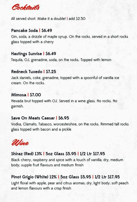 Menu of Save On Meats photo17
