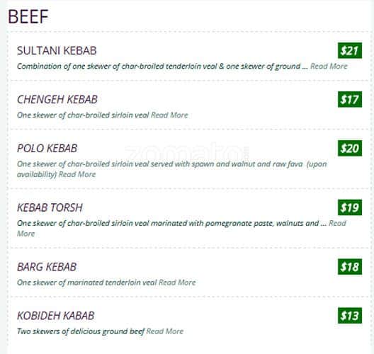 Menu of North Restaurant photo5