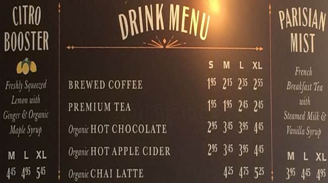 Menu of Balzac’s Coffee Roasters photo3