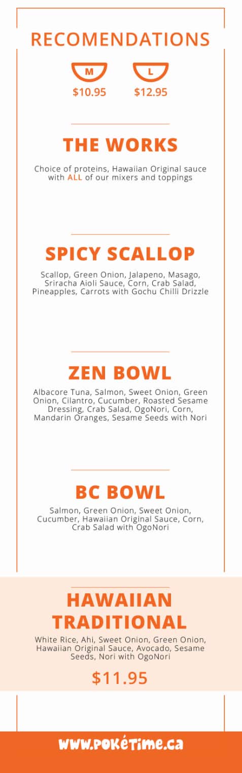 Menu of Poké Time photo2