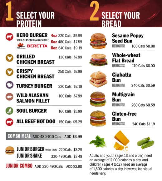 Menu of Hero Certified Burgers photo2