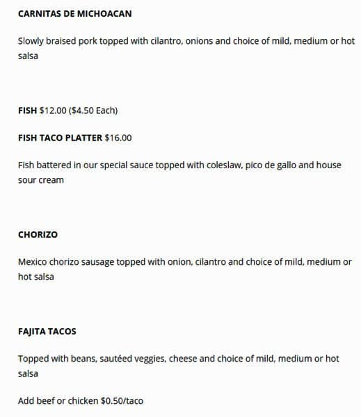 Menu of Señor Burrito photo6