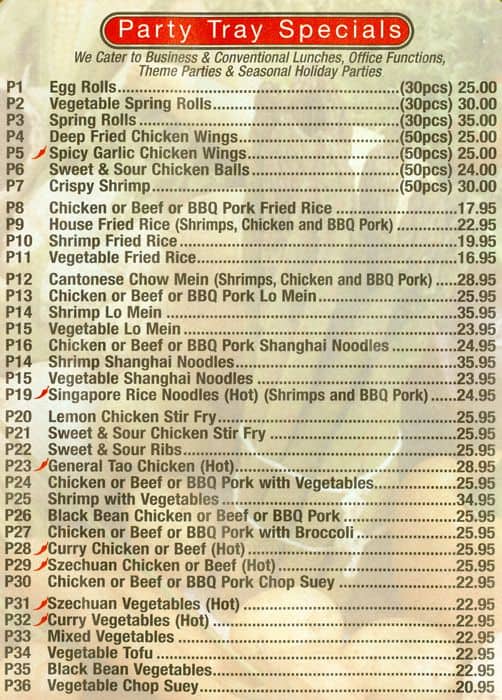 Menu of Southern China Restaurant photo6