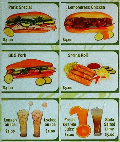 Menu of Paris Bakery photo2