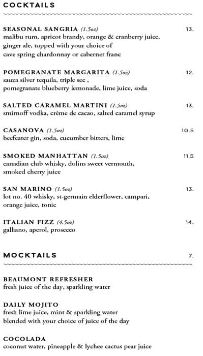 Menu of Beaumont Kitchen photo7