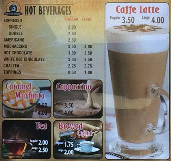 Menu of Ti Amo Gelato & Cafe photo3