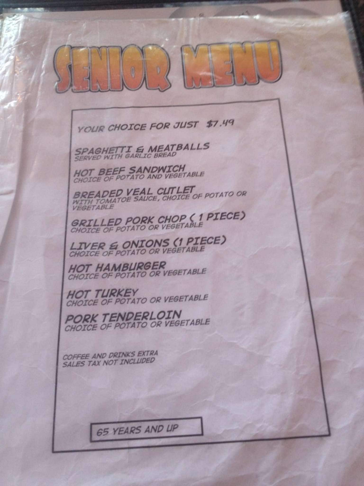 Menu of The Big Top Family Restaurant photo3