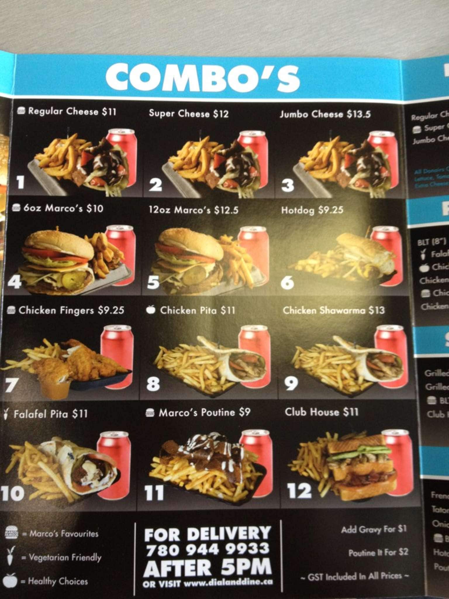 Menu of Marcos Famous photo3