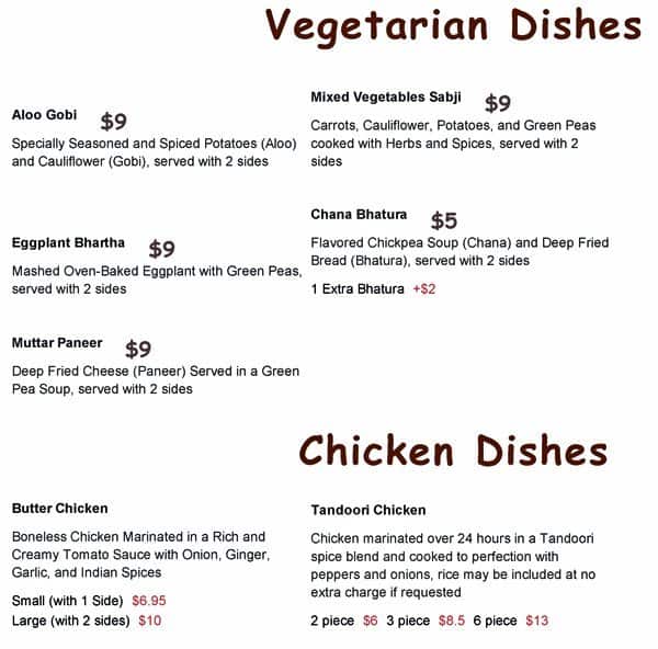 Menu of Indian Village Eatery photo4
